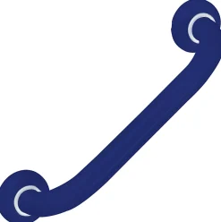 Barre D'Appui|Godonnier Barre d'appui droite en aluminium bleu epoxy 36,6 cm