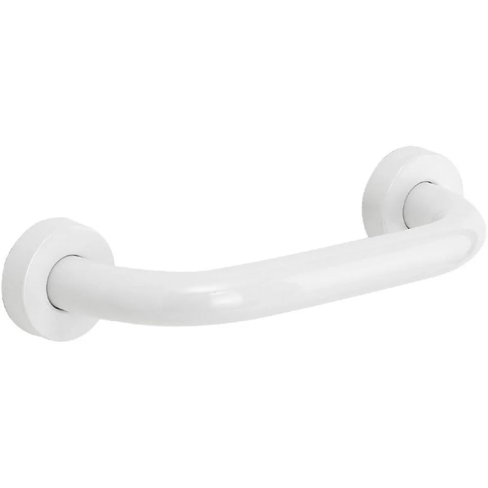 Kiamami Valentina Barre D'appui Murale Fixe Blanche 20 Cm En Acier Inoxydable