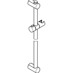 Grohe Barre de douche avec support douchette réglable 62 cm chrome Vitalio