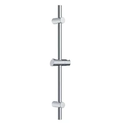 Todot Barre de douche 70cm en Acier Inoxydable Chromé avec Fixations ajustables