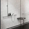 Godonnier Barre de douche et support de douchette finition alu