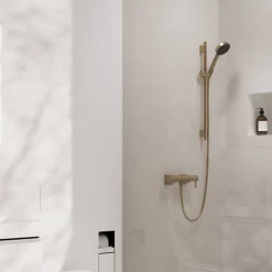 Pommeau De Douche, Flexible Et Barre De Douche|Hansgrohe Barre de douche Unica S Puro 65 cm avec flexible Bronze brossé