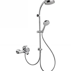 Pommeau De Douche, Flexible Et Barre De Douche|Sanindusa Barre de douche pour transformer le bain en douche douchette flexible 1.50m et support inclus Face chrome et blanc