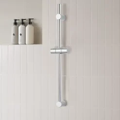 Pommeau De Douche, Flexible Et Barre De Douche|GoodHome Barre de douche réglable chrome Cavally