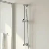 Barre de douche standard réglable fixation murale coloris chrome L.64,5 cm