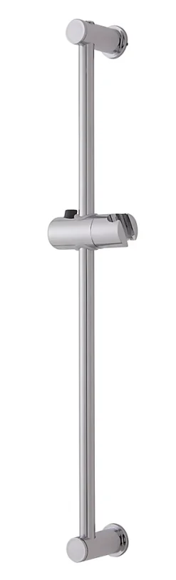 Barre de douche standard réglable fixation murale coloris chrome L.64,5 cm