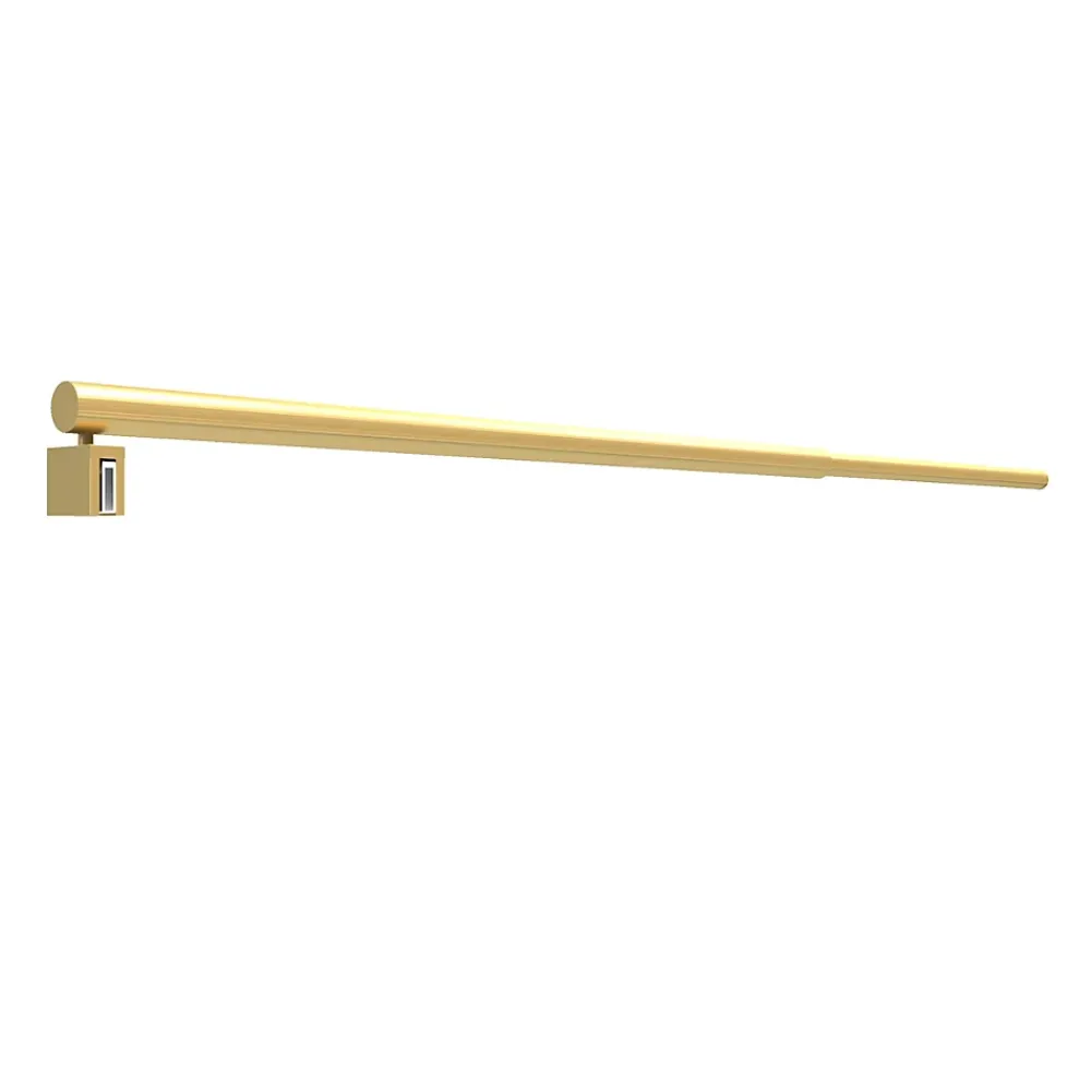 Aurlane Barre de fixation murale OR DORE BROSSE réglable de 70 à 100cm pour paroi de douche FREEDOM 2 GOLD