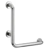 Thirard Barre de maintien coudée, inox 304, longueur 800mm, angle 90 degrés, diamètre 32mm, finition inox poli -