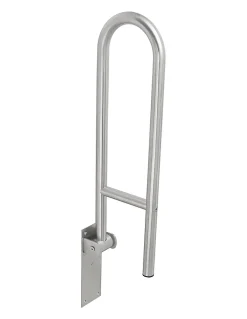 Thirard Barre de maintien rabattable, inox 304, longueur 700mm, diamètre 32mm, finition inox poli -