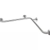 Barre D'Appui|Sanindusa Barre de relèvement en angle coudée à 90 PMR normes handicapé NewWCCare inox brossé