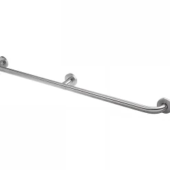 Sanindusa Barre de relèvement et appui droite PMR normes handicapé NewWCCare 120 inox brossé