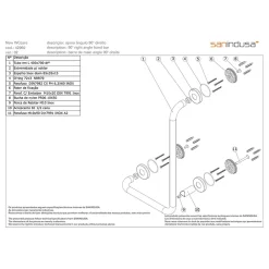 Barre D'Appui|Sanindusa Barre de relèvement et appui en angle à droite coudée à 90 PMR normes handicapé NewWCCare inox brossé
