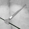 AICA Sanitaire Barre stabilisatrice 90 cm alu chrome - Verre 6-10 mm avec pince renforcée