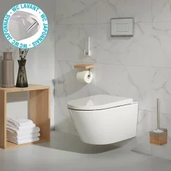 Wc Japonais|Planète Bain Bati support autoportant et cuvette lavante séchante éléctronique -Wc japonais