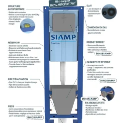 Wc Suspendu|Siamp Bati support Ingenio Premium quieto