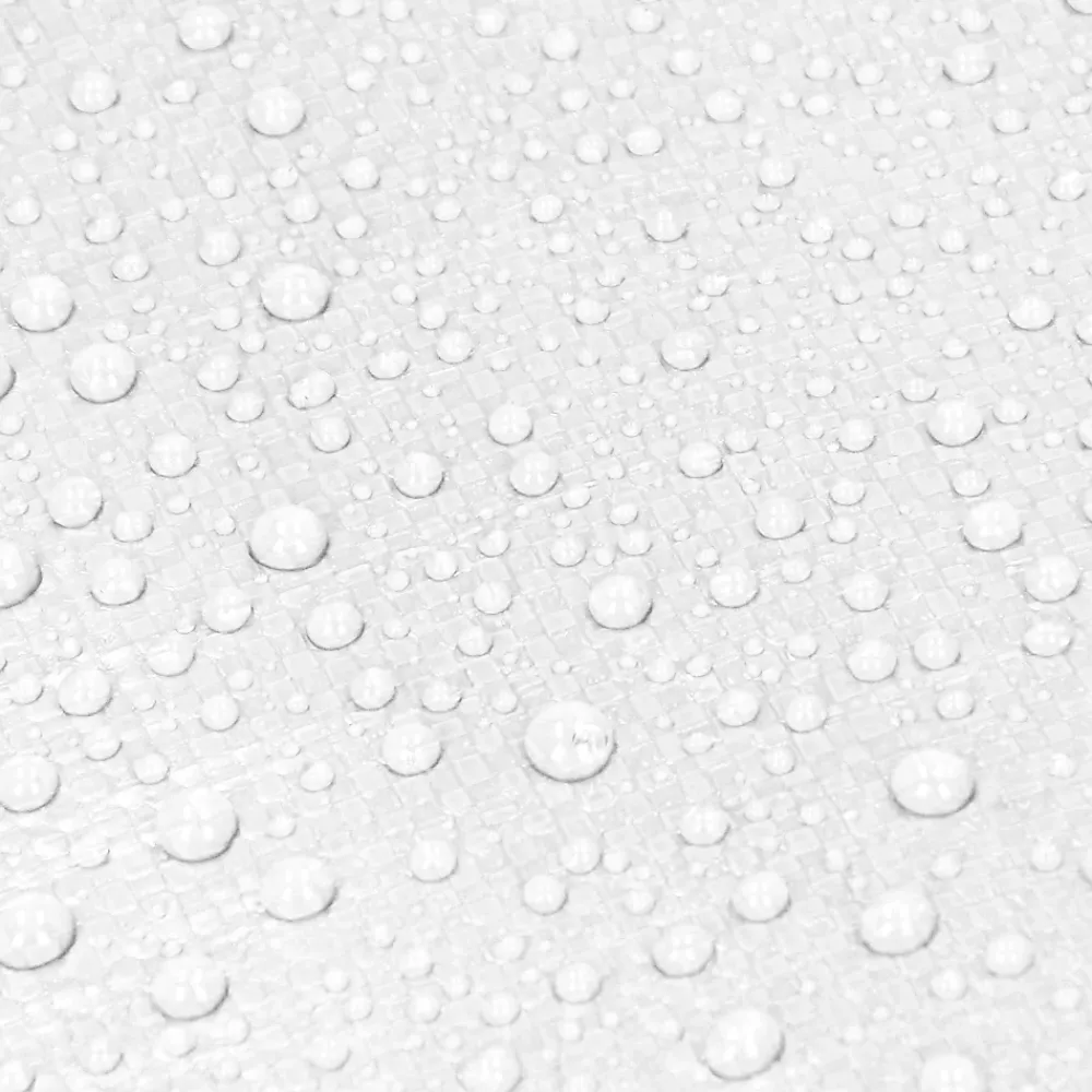 ECD Germany Bâche de couverture étanche protection en PE avec oeillets 6x12 m 260g/m² blanc