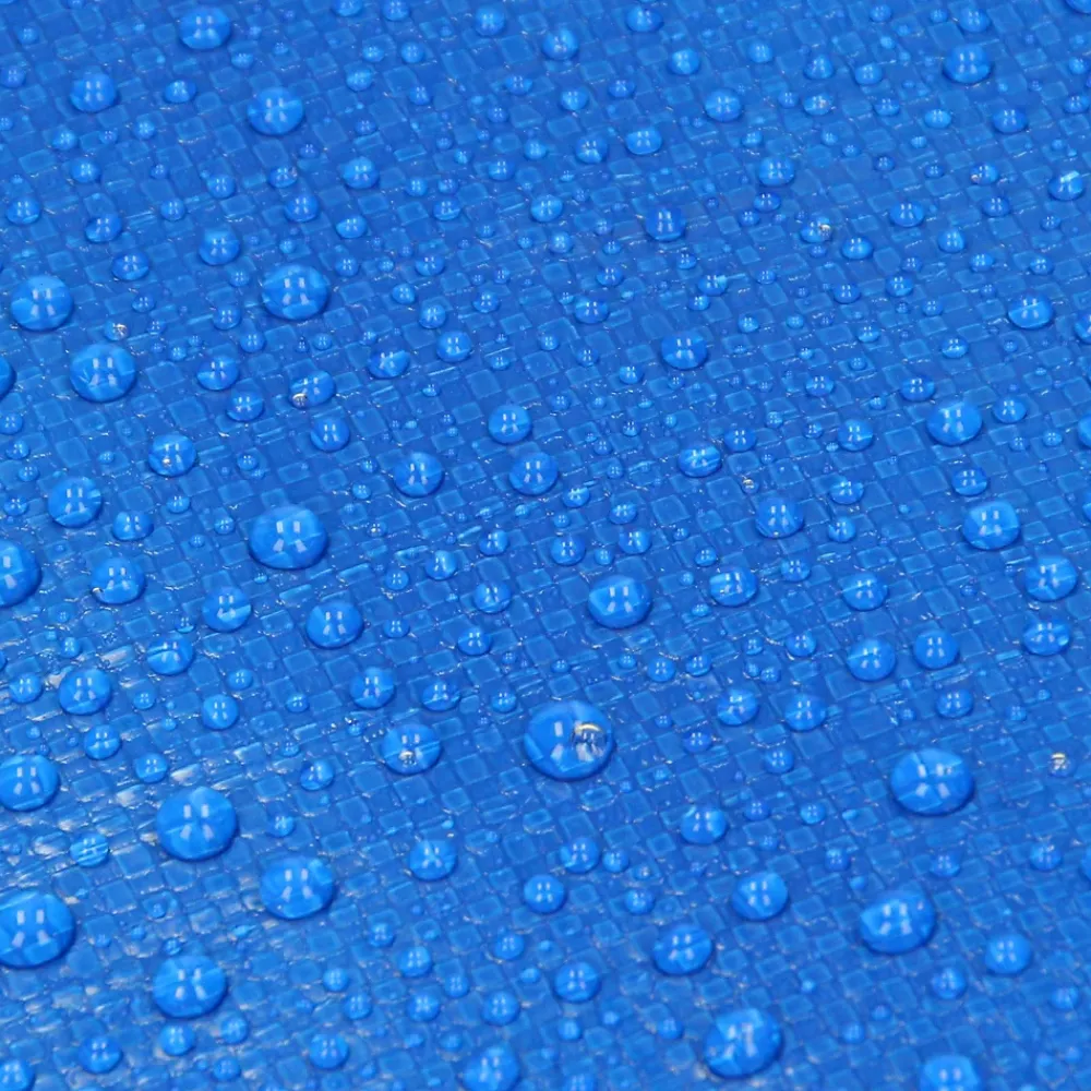 ECD Germany Bâche de couverture étanche protection en PE avec oeillets 3x5 m 180 g/m² bleu
