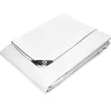 ECD Germany Bâche de couverture étanche protection en PE avec oeillets 8x10 m 260g/m² blanc