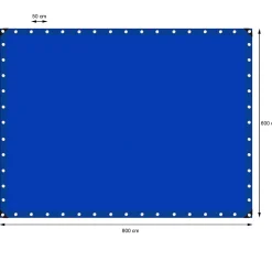 Etendoir À Linge|ECD Germany Bâche de couverture étanche protection en PE avec oeillets 6x8 m 180 g/m² bleu