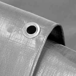 Etendoir À Linge|ECD Germany Bâche de couverture étanche protection en PE avec oeillets 3 x 4 m 180 g/m² gris