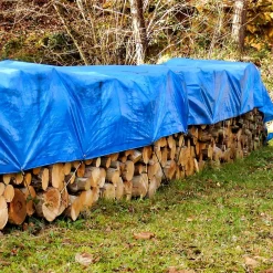 Etendoir À Linge|ECD Germany Bâche de couverture étanche protection en PE avec oeillets 1,5x12m 180 g/m² bleu