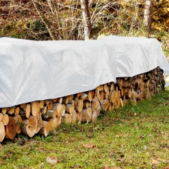 Etendoir À Linge|ECD Germany Bâche de couverture étanche protection en PE avec oeillets 1,5x6m 180 g/m² blanc