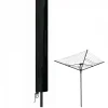 Etendoir À Linge|Linxor Bâche, housse de protection imperméable pour séchoir parapluie - 180 x 30 x 30 cm - Noir -