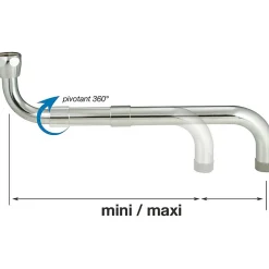 Neoperl Bec télescopique pour cuisine professionnelle - - 280 à 480 mm