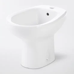 GoodHome Bidet à poser, H.38 x l.35,5 cm, blanc, Baciu