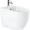 Bidet|Sanindusa Bidet compact a poser au sol Sanibold blanc (robinet et vidage non inclus)