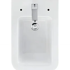 Sanindusa Bidet céramique Advance a poser au sol avec trous pour abattant blanc (abattant, robinet et vidage non inclus)
