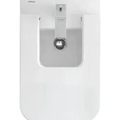 Sanindusa Bidet céramique Advance a poser au sol avec trous pour abattant blanc (abattant, robinet et vidage non inclus)