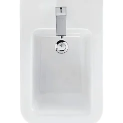 Sanindusa Bidet céramique traditionnelle a poser au sol Advance blanc (robinet et vidage non inclus)