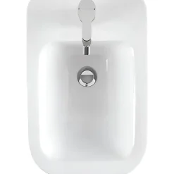Bidet|Sanindusa Bidet céramique traditionnelle Look a poser au sol blanc (robinet et vidage non inclus)