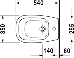 Bidet|Duravit Bidet D-CODE - en céramique - blanc
