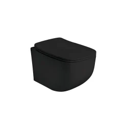 Wc Suspendu|Kiamami Valentina Bidet Et Toilettes Suspendus En Céramique Noir Mat Mozart