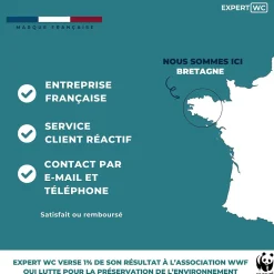 Expert Bidet Portable pour Toilette Intime avec deux embouts ajustables - Marque Française - 400 ml - Douchette de Voyage - WC