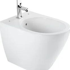 Sanindusa Bidet Sanlife céramique traditionnelle avec trous pour abattant (non inclus) blanc