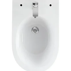 Sanindusa Bidet Sanlife céramique traditionnelle avec trous pour abattant (non inclus) blanc