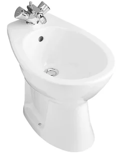 Villeroy & Boch Bidet sur pied blanc VOLTA - Longueur : 565 mm - Largeur : 355 mm - Hauteur : 390 mm - Blanc