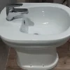 Goman Srl Bidet surélevé céramique ALTO 3 - Blanc - Hauteur 50 cm - Profondeur : 51 cm - Largeur : 37,5 cm