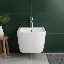 Bidet|Otitec Bidet suspendu - 52 x 37 x 29 cm - Blanc - CLEO