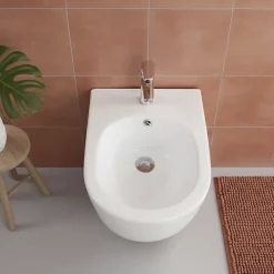 Bidet|Otitec Bidet suspendu - 52 x 36,3 x 33 cm - Blanc -VELA