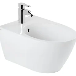 Bidet|Sanindusa Bidet suspendu céramique traditionnelle 56 Sanlife blanc mate
