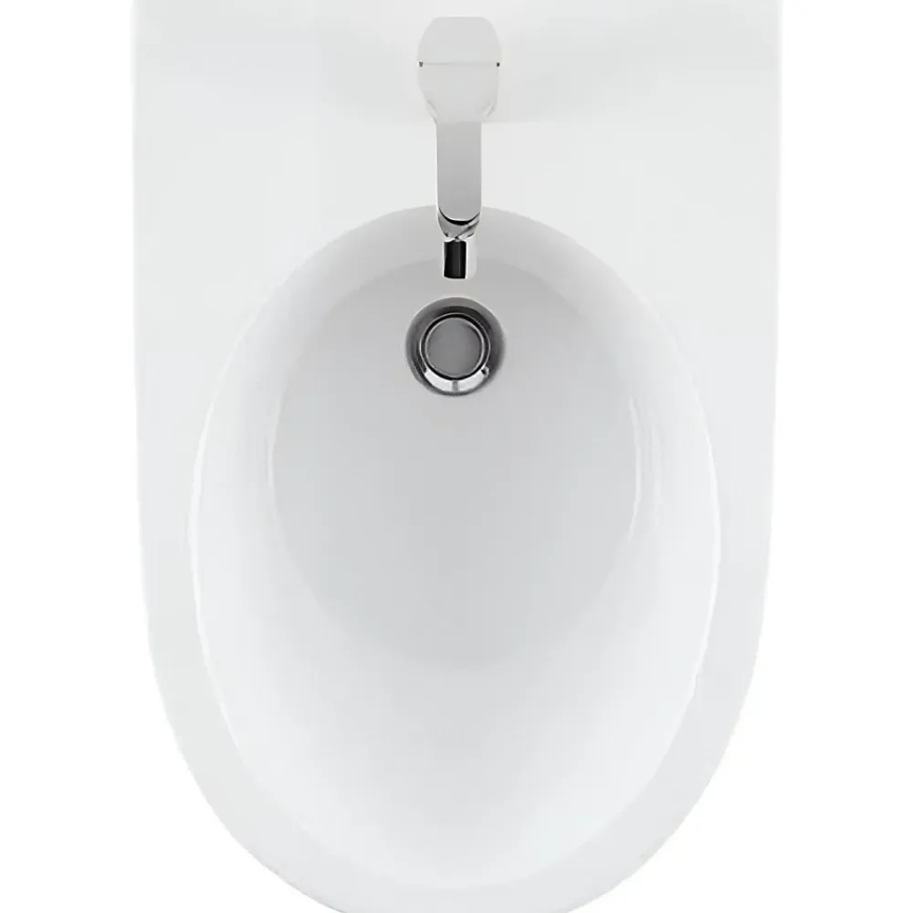 Bidet|Sanindusa Bidet suspendu céramique traditionnelle 56 Sanlife blanc mate