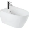 Bidet|Sanindusa Bidet suspendu céramique traditionnelle 56 Sanlife blanc mate texture
