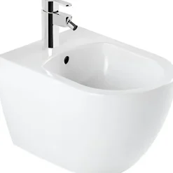 Sanindusa Bidet suspendu céramique traditionnelle Sanibold 50 fixation cachée blanc