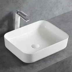 Bernstein Bidet suspendu de qualité supérieure CH2019V - Avec siphon, Avec bonde Pop Up, Avec robinet 1238C