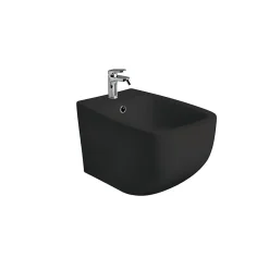 Kiamami Valentina Bidet Suspendu En Céramique Noir Mat - Mozart