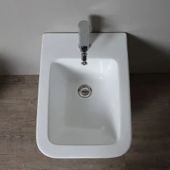 Bidet|Kiamami Valentina Bidet Suspendu En Céramique Blanche - Rock